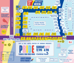 Pride Vendor & Food Truck Rodeo Map